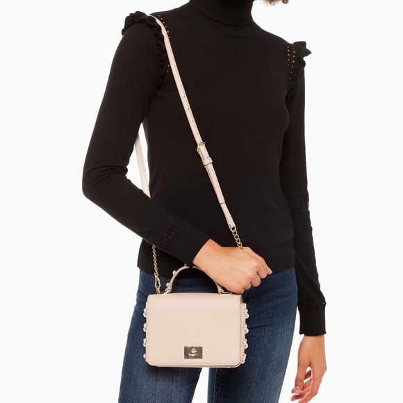 kate spade Pearl Beige MINI Shoulder Bag Purse - Picture 2 of 7